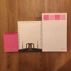 Set of 3 Cat Notepads NEW